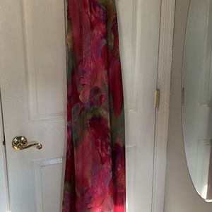 Pink multicolor prom dress